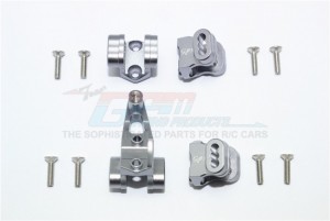 GPM TRX4089 ALUMINUM FRONT/REAR AXLE MOUNT SET FOR SUSPENSION LINKS 1/10 TRX4 DEFENDER TRAIL CRAWLER - Gun silver - TRX4089-GS