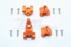 GPM TRX4089 ALUMINUM FRONT/REAR AXLE MOUNT SET FOR SUSPENSION LINKS 1/10 TRX4 DEFENDER TRAIL CRAWLER - Orange - TRX4089-OR