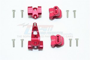 GPM TRX4089 ALUMINUM FRONT/REAR AXLE MOUNT SET FOR SUSPENSION LINKS 1/10 TRX4 DEFENDER TRAIL CRAWLER - Red - TRX4089-R