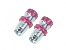 3RACING FGX-111A Aluminum Oil Damper Body For 3racing Sakura FGX F-1 Car - Silver - FGX-111A