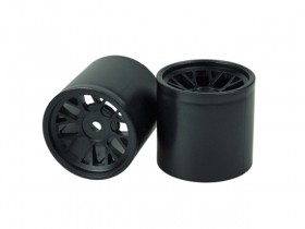 3RACING FGX-116 Front Wheel Set For Foam For 3racing Sakura FGX Formula F-1 Car - Black - FGX-116