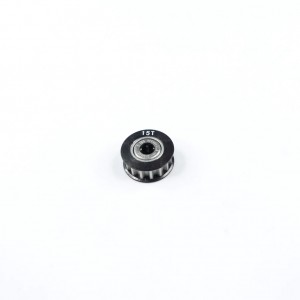 3RACING 3RAC-3PYW/15 Aluminum Center One Way Pulley Gear T15 - 3RAC-3PYW/15