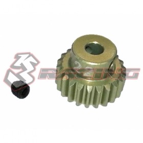 3RACING 3RAC-PG4822 48 Pitch Pinion Gear 22T (7075 w/ Hard Coating) For 1/10 RC Car - 3RAC-PG4822