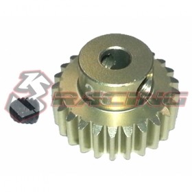 3RACING 3RAC-PG4825 48 Pitch Pinion Gear 25T (7075 w/ Hard Coating) For 1/10 RC Car - 3RAC-PG4825