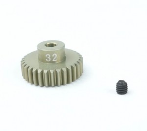 3RACING 3RAC-PG4832 48 Pitch Pinion Gear 32T 7075 w/ Hard Coating For 1/10 RC Car - 3RAC-PG4832
