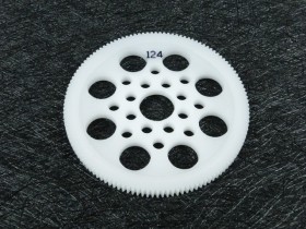 3RACING 3RAC-SG64124 64 Pitch Spur Gear 124T For 1/10 RC Car - 3RAC-SG64124