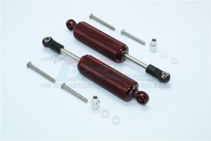 GPM TRX4093X ALUMINIUM FRONT/REAR INTERNAL SHOCKS (RETICULATED PATTERN) 1/10 TRX4 DEFENDER TRAIL CRAWLER - TRX4093X-BR-BEBK