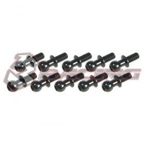 3RACING 3RAC-BS4806 Aluminum 4.8MM Ball Stud L=6 (10 pcs) 1/10 RC CAR - 3RAC-BS4806/BL