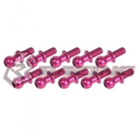 3RACING 3RAC-BS4806 Aluminum 4.8MM Ball Stud L=6 (10 pcs) 1/10 RC CAR - Pink - 3RAC-BS4806/PK