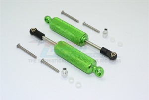 GPM TRX4093X ALUMINIUM FRONT/REAR INTERNAL SHOCKS (RETICULATED PATTERN) 1/10 TRX4 DEFENDER TRAIL CRAWLER - Green - TRX4093X-G-BEBK