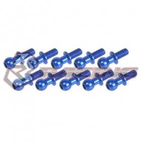 3RACING 3RAC-BS4810/BL 4.8MM Ball Stud L=10 (10 pcs) For 1/10 RC Car - Blue - 3RAC-BS4810/BU