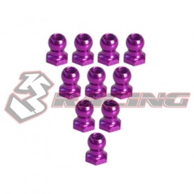 3RACING 3RAC-BS48H5 4.8MM Hex Ball Stud L=5 (10 pcs) 1/10 RC CAR - Purple - 3RAC-BS48H5/PU
