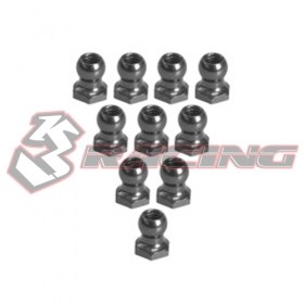 3RACING 3RAC-BS48H5 4.8MM Hex Ball Stud L=5 (10 pcs) 1/10 RC CAR - 3RAC-BS48H5/TI