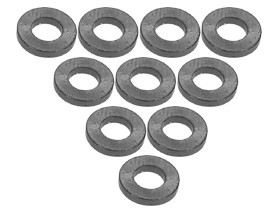 3RACING 3RAC-WF310 Aluminium M3 Flat Washer 1.0mm (10 Pcs) For 1/10 RC Car - 3RAC-WF310/TI