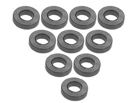3RACING 3RAC-WF315 Aluminium M3 Flat Washer 1.5mm (10 Pcs) For 1/10 RC Car - 3RAC-WF315/TI