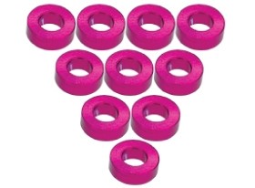 3RACING 3RAC-WF320 Aluminium M3 Flat Washer 2.0mm (10 Pcs) For 1/10 RC Car - 3RAC-WF320/PK