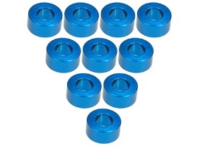 3RACING 3RAC-WF330 Aluminium M3 Flat Washer 3.0mm (10 Pcs) For 1/10 RC Car - 3RAC-WF330/LB