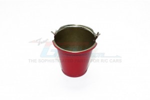 METAL WATER BUCKET FOR CRAWLERS - Red - ZSP005-R