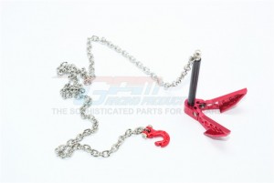 GROUND ANCHOR CHAIN HOOK COMBO FOR CRAWLERS - Red - ZSP020-R