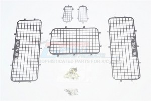 ALUMINUM WINDOW GUARD FOR TRX 4 DEFENDER - Gun silver - TRX4ZSP12-GS