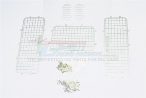 ALUMINUM WINDOW GUARD FOR TRX 4 DEFENDER - Silver - TRX4ZSP12-S