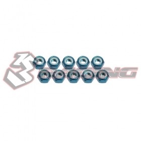 4mm Aluminum Lock Nuts (10 Pcs) - 3RAC-N40/LB