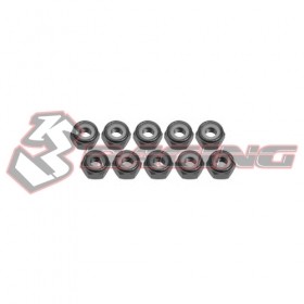 4mm Aluminum Lock Nuts (10 Pcs) - 3RAC-N40/TI