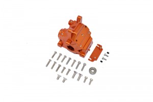 GPM MAK012 ALUMINIUM FRONT/REAR GEAR BOX 1/8 KRATON / OUTCAST / TYPHON / INFRACTION / NOTORIOUS / SENTON - Orange - MAK012-OR