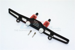 ALUMINIUM FRONT BUMPER ABSORBER D-RINGS 1/10 TRX4 DEFENDER TRAIL CRAWLER - Black - TRX4330F-BK