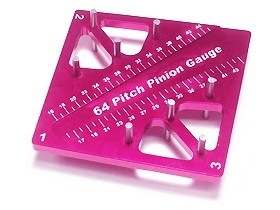3RACING ST-007 Pinion & Camber Gauge - Pink - ST-007/PK