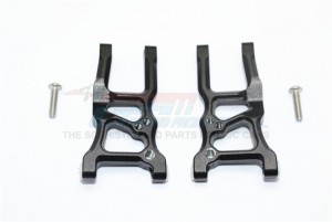 GPM GT055 ALUMINUM FRONT SUSPENSION ARMS TRAXXAS 1/10 4WD FORD GT4-TEC 2.0 / 4-TEC 3.0 93054-4 - Black - GT055-BK