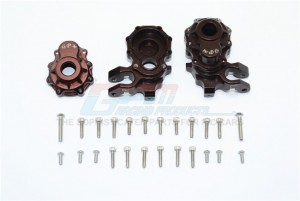 ALUMINUM FRONT KNUCKLE ARMS 1/10 ELECTRIC 4WD TRX4 DEFENDER TRAIL CRAWLER - Brown - TRX4021-BR