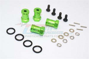 GPM ERV010/+15MM ALLOY HEX ADAPTOR +15MM TRAXXAS 1/16 MINI E-REVO - Green - ERV010/+15MM-G