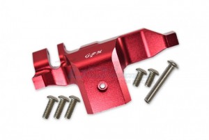 GPM TRX4038GCB ALUMINUM TRANSMISSION LOWER SPUR GEAR CASE COVER 1/10 ELECTRIC 4WD TRX4 DEFENDER TRAIL CRAWLER - Red - TRX4038GCB-R