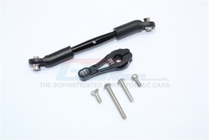 GPM TRX416025 ALUMINUM SERVO HORN WITH STEERING LINK 1/10 ELECTRIC 4WD TRX4 DEFENDER TRAIL CRAWLER - Black - TRX416025-BK