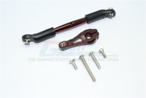 GPM TRX416025 ALUMINUM SERVO HORN WITH STEERING LINK 1/10 ELECTRIC 4WD TRX4 DEFENDER TRAIL CRAWLER - Brown - TRX416025-BR