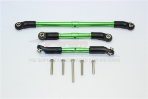 GPM TRX4161 ALUMINIUM FRONT ADJUSTABLE STEERING LINK & SUSPENSION LINK 1/10 ELECTRIC 4WD TRX4 DEFENDER TRAIL CRAWLER - Green - TRX4161-G-BEBK