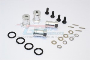 GPM ERV010/+15MM ALLOY HEX ADAPTOR +15MM TRAXXAS 1/16 MINI E-REVO - Silver - ERV010/+15MM-S