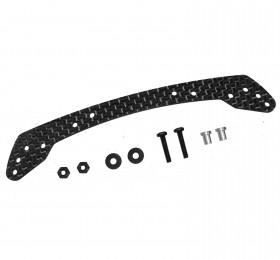3RACING M4WD-10 Carbon Wide Front Plate  TAMIYA MINI 4WD - Black - M4WD-10