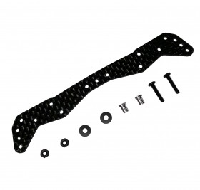 3RACING M4WD-12 Carbon Wide Front Plate For AR Chassis TAMIYA MINI 4WD - M4WD-12