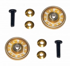 13mm Aluminum Ball -Race Rollers ( Ringless ) TAMIYA MINI 4WD - Gold - M4WD-30/GO