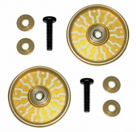 17mm Aluminum Ball -Race Rollers ( Ringless ) TAMIYA MINI 4WD - Gold - M4WD-31/GO