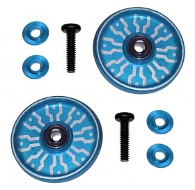 17mm Aluminum Ball -Race Rollers ( Ringless ) TAMIYA MINI 4WD - M4WD-31/LB