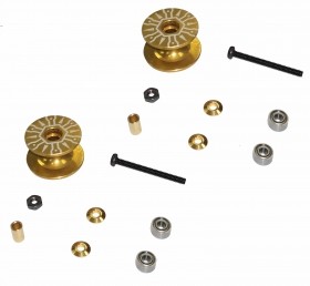 Double Aluminum Rollers ( 16-17mm ) TAMIYA MINI 4WD - M4WD-35/GO