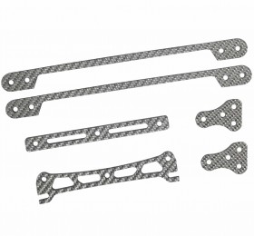 Silver Carbon Chassis surrounding set For S2-VS TAMIYA MINI 4WD - M4WD-48/SG