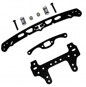 3RACING M4WD-50 Carbon Wide Front Swing Roller Plate TAMIYA MINI 4WD - M4WD-50/WO