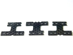 3RACING MZII-001 Graphite H Plate For Mini-Z II (MM) Chassis (Soft, Medium, Hard) - MZII-001