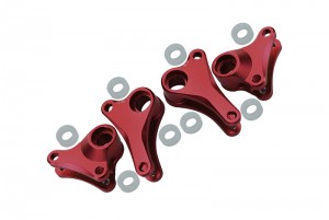 GPM ERV027 ALLOY FRONT And REAR ROCKER ARM  TRAXXAS 1/16 MINI E-REVO - Red - ERV027-R