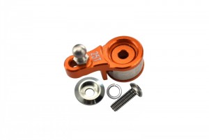 GPM TRX4025T/S ALUMINUM SERVO HORN W. BUILT-IN SPRING (FOR LOCKING DIFF) 1/10 ELECTRIC 4WD TRX4 DEFENDER TRAIL CRAWLER - Orange - TRX4025T/S-OR