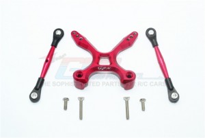 GPM GT049R ALUMINUM REAR TIE RODS WITH STABILIZER 1/10 4WD FORD GT4-TEC 2.0 Car - Red - GT049R-R